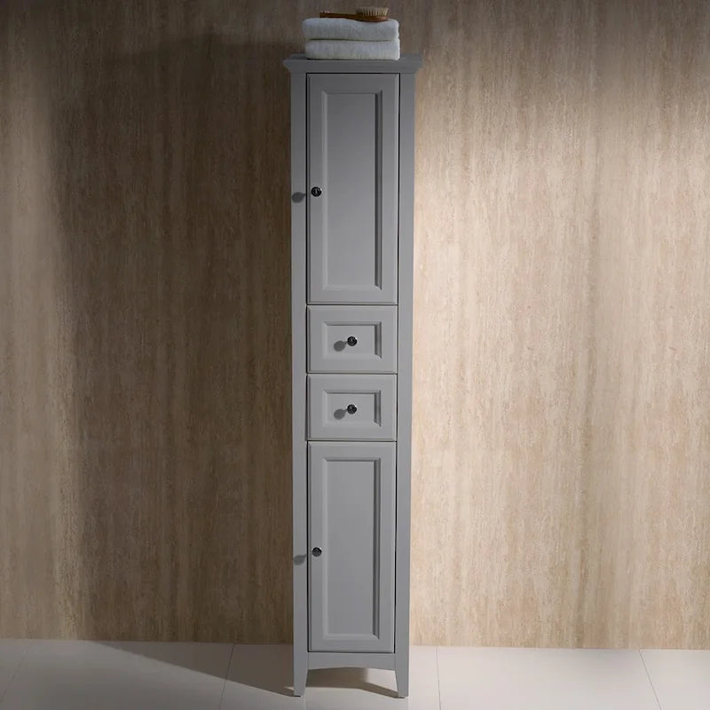 68 MDF Free Standing Bathroom Linen Tower