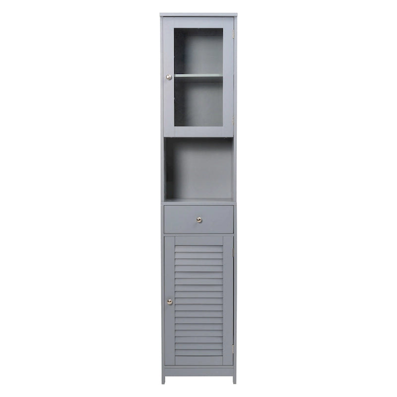 70.9 H Bathroom Storage Cabinet with 2 Doors & 1 Drawer,Freestanding Storage Tower