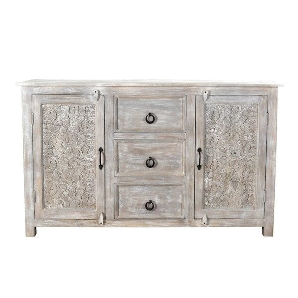 Handmade Antique Finish 2-door Sideboard Cabinet