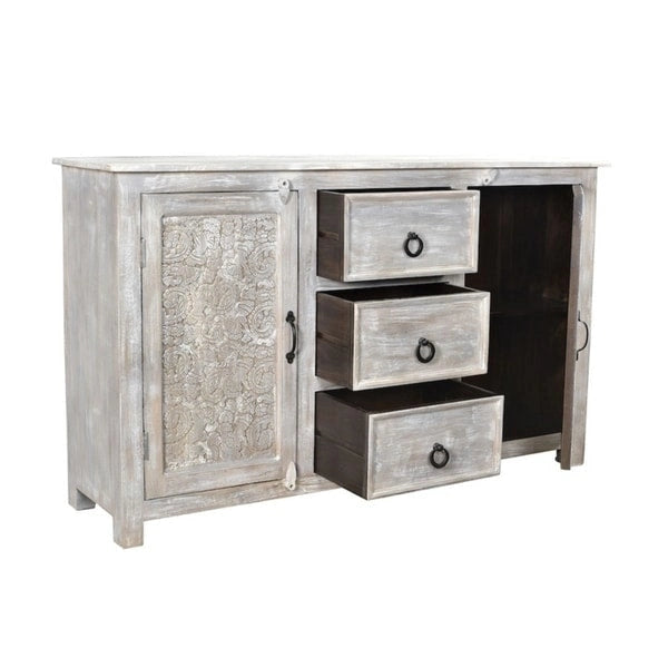 Handmade Antique Finish 2-door Sideboard Cabinet