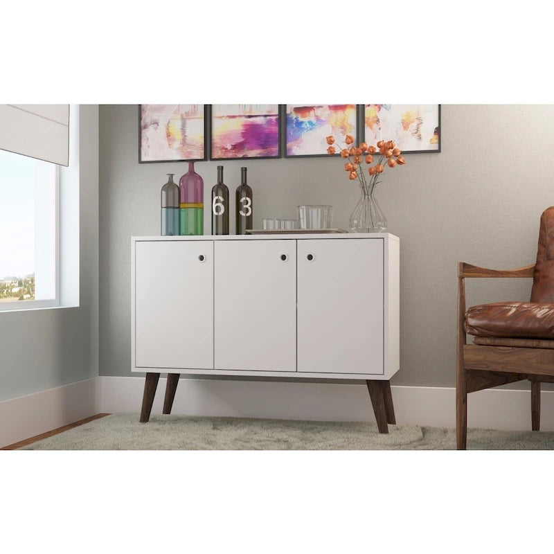 35.43 Buffet Stand with 3 Shelves and 3 Doors