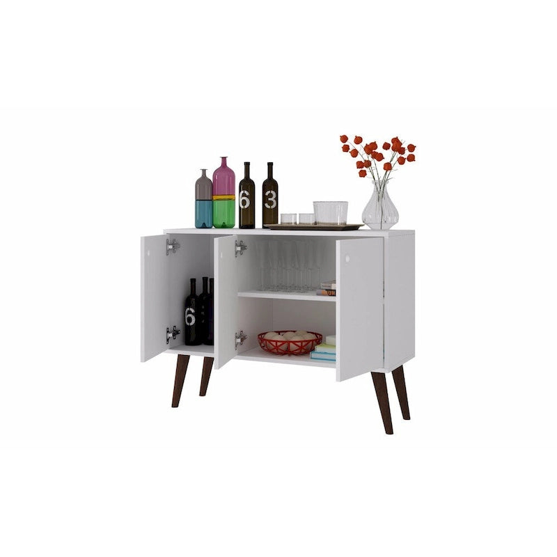 35.43 Buffet Stand with 3 Shelves and 3 Doors