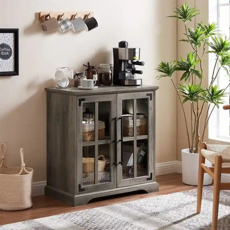 Coffee Bar Storage Cabinet - 16D x 32W x 32H