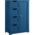 4-Tier Wooden Bathroom Floor Cabinet for Bathroom Kitchen - N/A