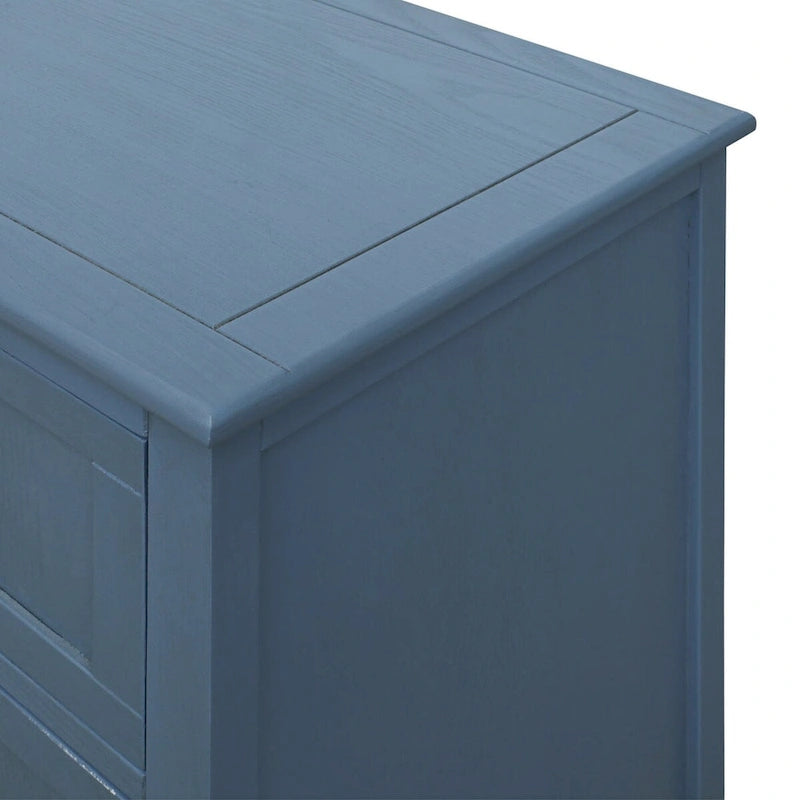 Blue 30.31 in. H Storage Cabinet with 3 Drawer and Anti-slip mats - 31.50 x 14.96