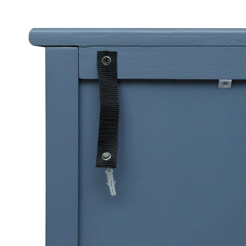 Blue 30.31 in. H Storage Cabinet with 3 Drawer and Anti-slip mats - 31.50 x 14.96