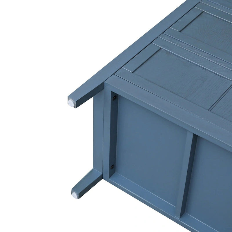 Blue 30.31 in. H Storage Cabinet with 3 Drawer and Anti-slip mats - 31.50 x 14.96